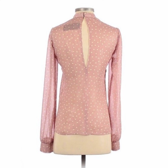 Reformation sheer polka dot blouse - Picture 2 of 5
